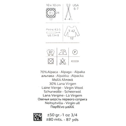 Herbst und WinterGarn "EssentiellAlpaka 80. Farbe] Katia Catia