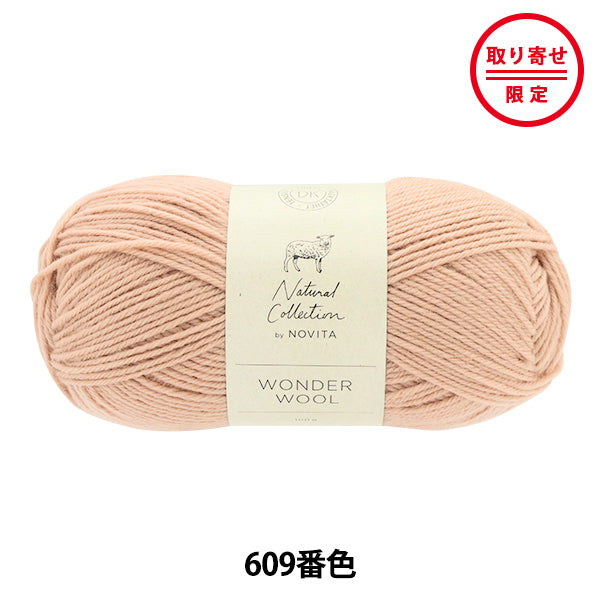 秋冬毛糸 『WONDER WOOL 609番色 パウダー』 NOVITA ノヴィタ ノビータ