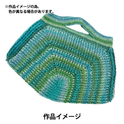 Sample crochet bag made with MIYABI gradient yarn