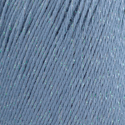 春夏毛糸 『コットンエブリィ ラメ 7番色 サックス』 World Festa ワールドフェスタ 【ユザワヤオリジナル】