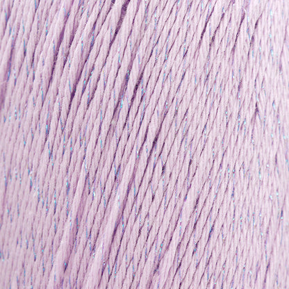 春夏毛糸 『コットンエブリィ ラメ 9番色 アイスラベンダー』 World Festa ワールドフェスタ 【ユザワヤオリジナル】