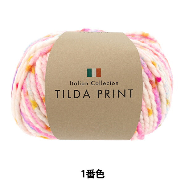 Fall/WinterYarn "TILDA PRINT (Tilda Print) No. 1 color" [Yuzawayaoriginal】