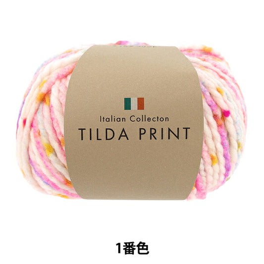 Fall/WinterYarn "TILDA PRINT (Tilda Print) No. 1 color" [Yuzawayaoriginal】