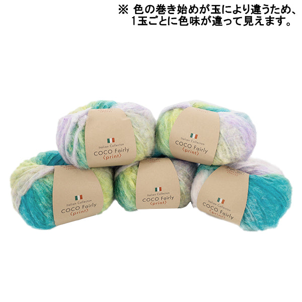 otoño/inviernoHilos "Coco Hada Estampado Color 6" 【YuzawayaOriginales]