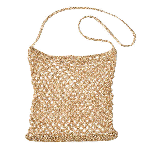 [بالفيديو] عدة الحياكة "طقم الحياكة حقيبة شبكية ذهبية × ذهبية وردية FC-1" بانامي بانامي تاكاجي للنسيج