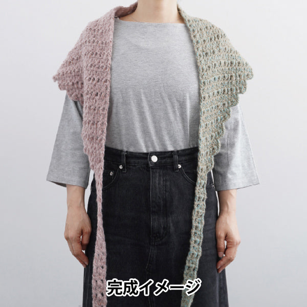 Strickpaket „Häkelschal B 25W-0702“" DARUMA DARUMA Yokota
