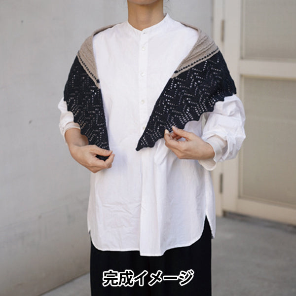 뜨개질 키트 "Summer knit kit 트라이앵글 레이스 숄 A 26S-0304" DARUMA DARUMA 요코타