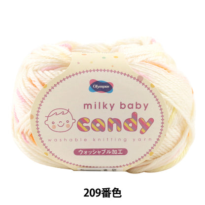 Baby wool "Milky Baby Candy (Milky Baby Candy) 209th color Olympus