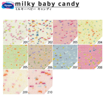 Baby wool "Milky Baby Candy (Milky Baby Candy) 209th color Olympus