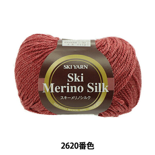 秋冬毛糸 『Ski Merino Silk(スキーメリノシルク) 2620番色』 SKIYARN スキーヤーン