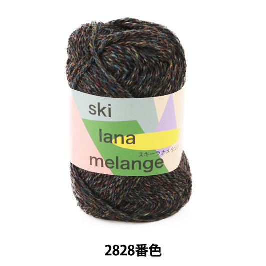 秋冬毛糸 『ski lana melange (スキー ラナメランジ) 2828番色』 SKIYARN スキーヤーン