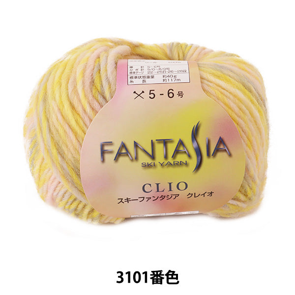 Fall and winterYarn "Fantasia CLIO (Fantasia Clayo) 3101 color" SKIYARN Ski Yarn