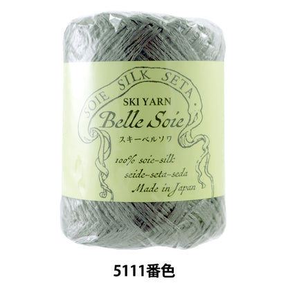 غزل الربيع/الصيف "SKI Belle Soie Color 5111" غزل التزلج SKI YARN