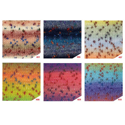 autunno/invernoFilato "Arcobaleno No. 407" SKIYARN Filato da sci