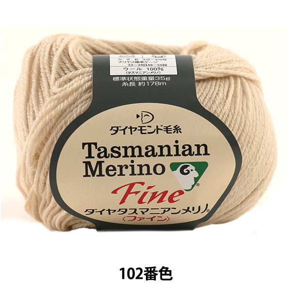 Осень и зимаПряжа "Dia Tasmanian Fine (Diamatas Manian Fine) 102 (бежевый) Бард DIAMOND KNITTING YARN