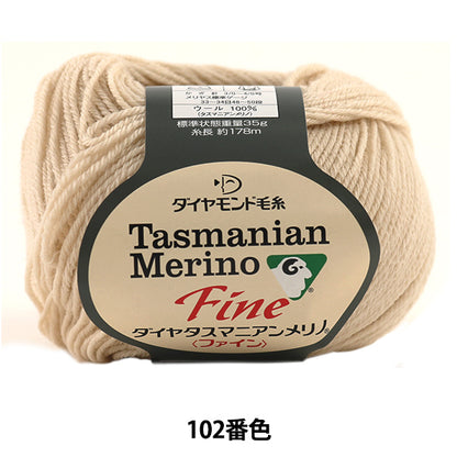 Осень и зимаПряжа "Dia Tasmanian Fine (Diamatas Manian Fine) 102 (бежевый) Бард DIAMOND KNITTING YARN