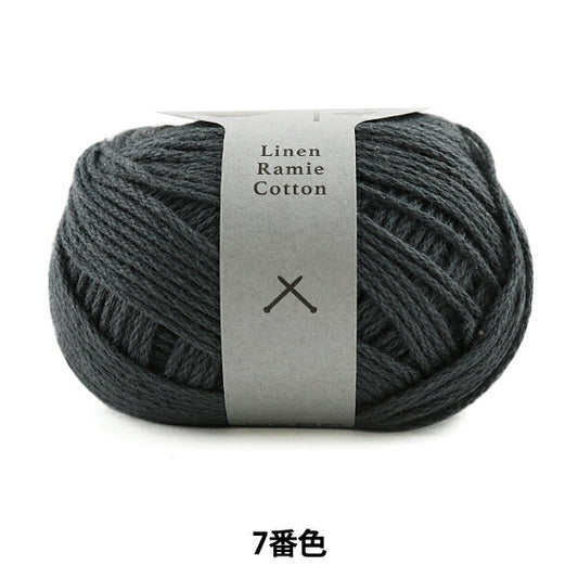 Coton de ramie en laine de printemps / été (coton de ramie en lin) 7 "Darma Daruma Yokota