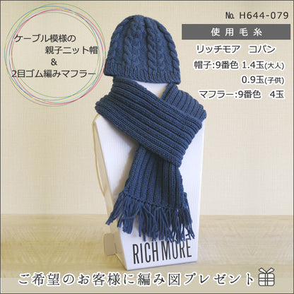 Fall and winterYarn "Copain (Copan) 14 (Tea) Ban Color "Richmore Rich More