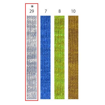 Осень / зимняя шерсть "Мрамор 29 -й цвет" Норо Хидяку Норо