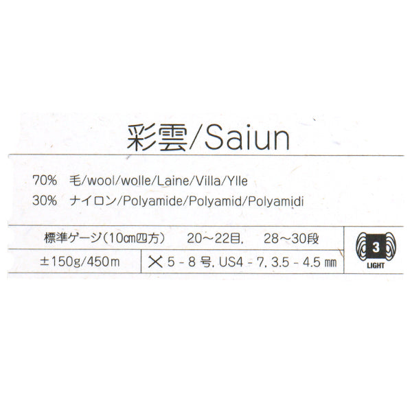 Fall/WinterYarn "Ayakumo no. 8" NORO Noro Hidesaku