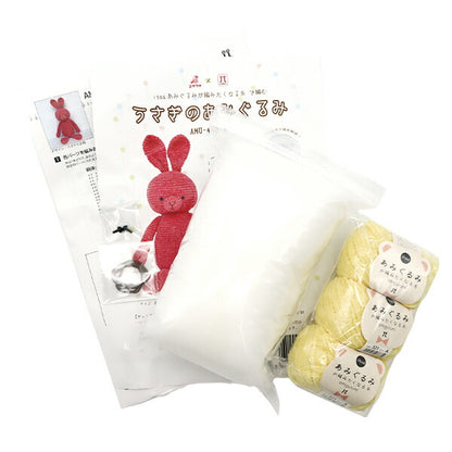 [비디오와 함께] 수예키트 "토끼 Amigurumi 키트 노란색"