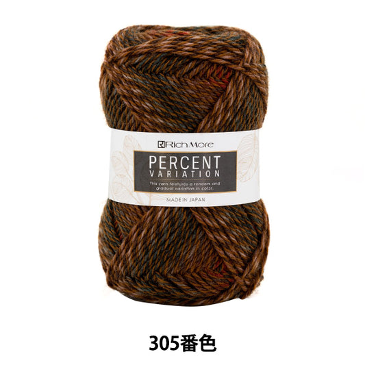 秋冬毛糸 『パーセントバリエーション 305番色』 RichMore リッチモア