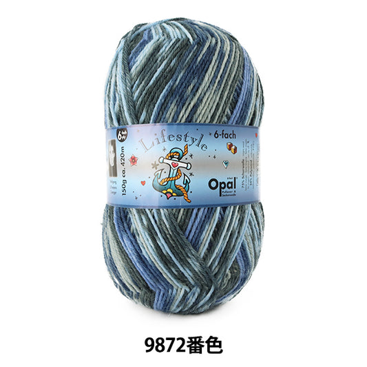 Socken-Garn Garn "Lebensstil (Lebensstil) 6Ly 9872 Farbe "Opal Opal