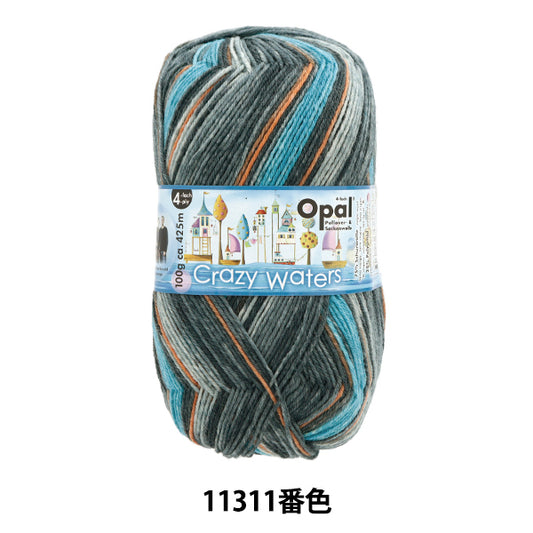 Fil à chaussettes pelote de laine "Crazy Waters 4ply 11311 No."