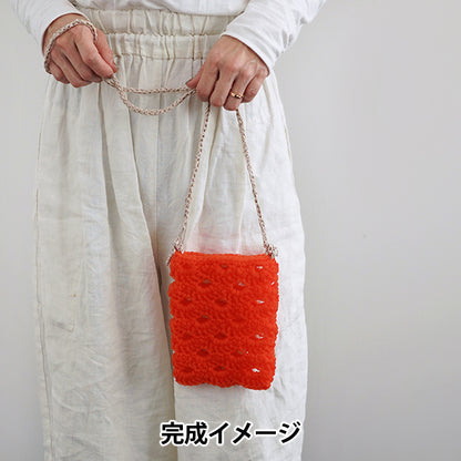 Knitting kit "Naminami patterned pochette A 25S-0503" DARUMA DARUMA Yokota