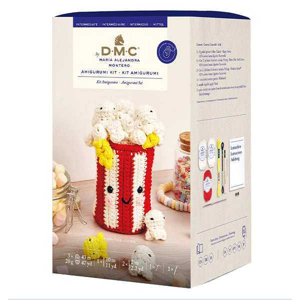 Kit de tejido "Feliz algodón Kit Migurumi Kit Palomitas de maíz CR124K" DMC DMC