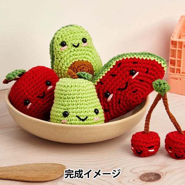 Kit de tejido "Kit de tejido de algodón feliz frutas Fruites CR125K" DMC DMC