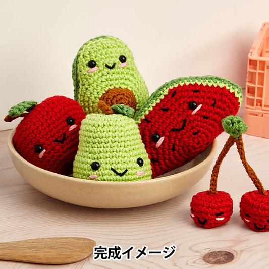 Kit de tejido "Kit de tejido de algodón feliz frutas Fruites CR125K" DMC DMC