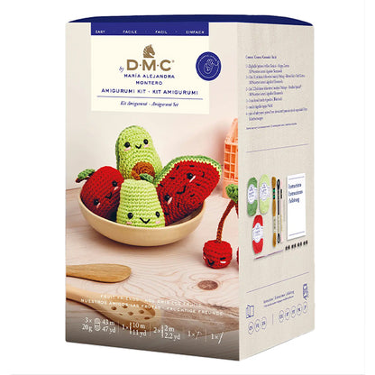 Kit de tejido "Kit de tejido de algodón feliz frutas Fruites CR125K" DMC DMC