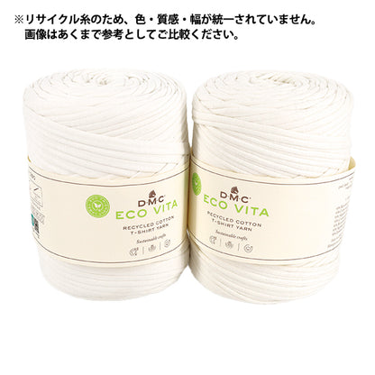 패브릭 얀 「ECO VITA (에코 비타) T 셔츠 얀 화이트계 390 WHITE」 DMC 디엠시