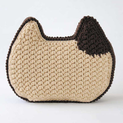 뜨개질 키트 "고양이 쿠션 H320-003-073" Hamanaka