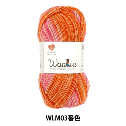 襪子紗 紗線 "Woolly Multicolor WLM03rd color" GANGA Heartbeats Ganga Heartbeats