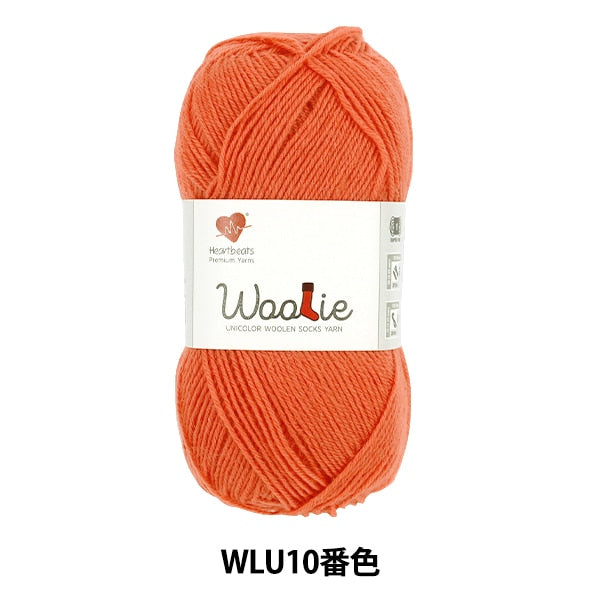 Hilo de calcetín Hilos "Woolly Unicolor WLU10.º color" GANGA Heartbeats Ganga Heartbeats
