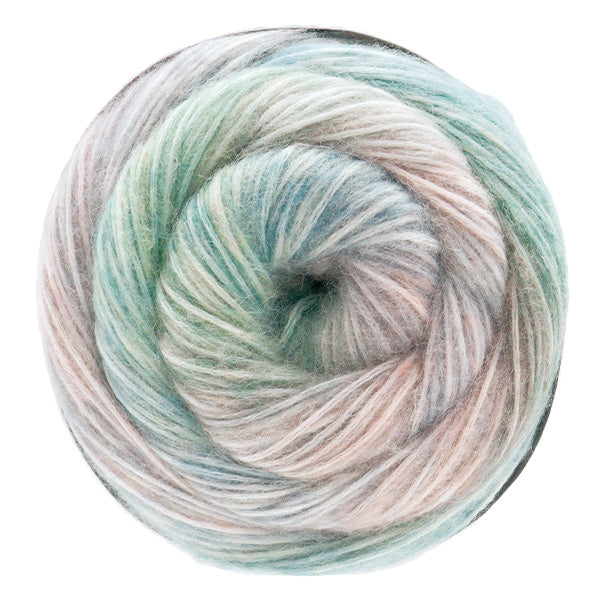 Biidoro Yarn No.2 close-up swirl, soft halo and smooth long gradient