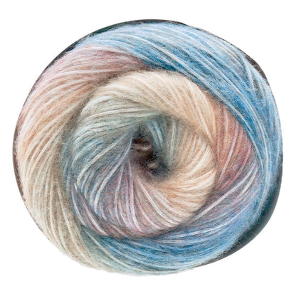 Biidoro Yarn No.5 close-up swirl, soft halo and smooth long gradient