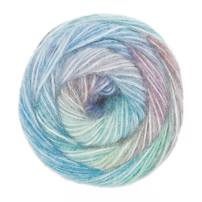 Biidoro Yarn No.8 close-up swirl, soft halo and smooth long gradient