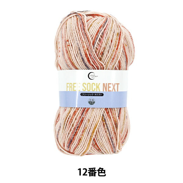 ソックヤーン毛糸 『抗菌防臭フリーソック ネクスト 12番色』 World Festa ワールドフェスタ 【ユザワヤオリジナル】