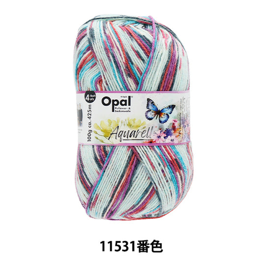 Socken-Garn Garn "Aquarell - 4Ly 11531 Farbe" Opal