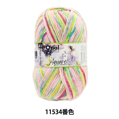 Sock Yarn Yarn "Aquarel - 4ply color 11534" Opal