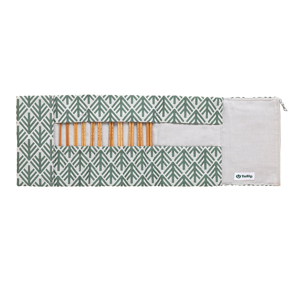 Back of Komorebi CarryC Long set package with sizes, contents, and usage details - Tulip