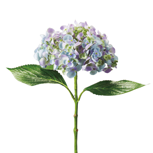 Fleur Artificielle en Soie "Temari Hortensia Bleu/Violet GA0229-093"