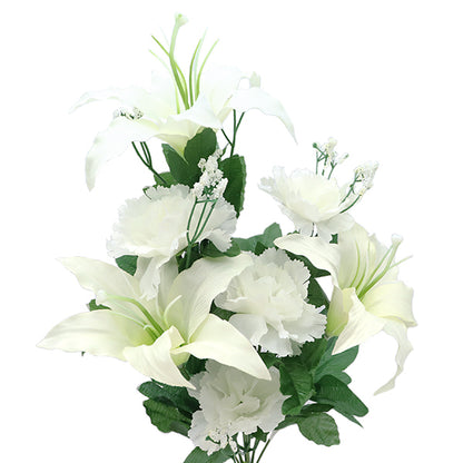 زهرة حرير صناعية "بوذا بوش كريم F4096-037""