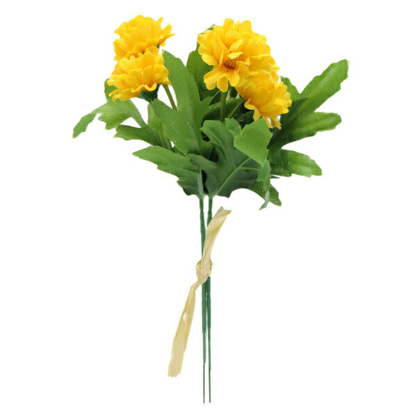 Fiore di seta di fiore artificiale "Baby pom pom ganollo giallo V24043-004"