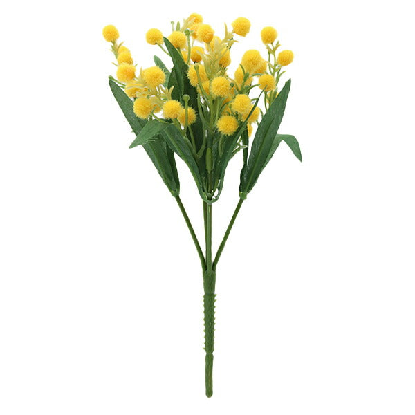 造花 シルクフラワー 『ミモザブッシュ イエロー V24101-004』