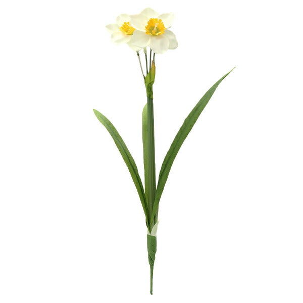 造花 シルクフラワー 『日本水仙 クリーム/イエロー V24231-134』