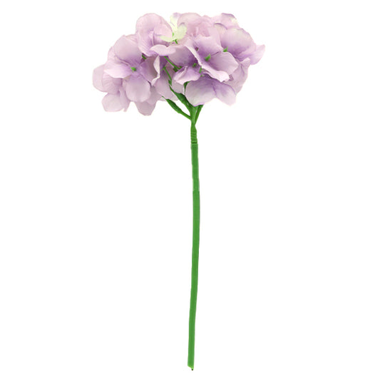 Fleur artificielle en soie "Hortensia à tige courte, hortensia lavande VE6827""